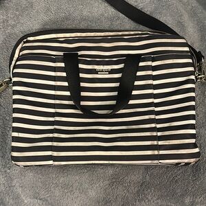 Kate Spade Black and Cream Laptop Bag